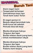 Lirik Lagu Buruh Tani Rakyat Miskin Kota